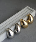 Boucles d'Oreilles style Goutte d'eau (Acier inoxydable)