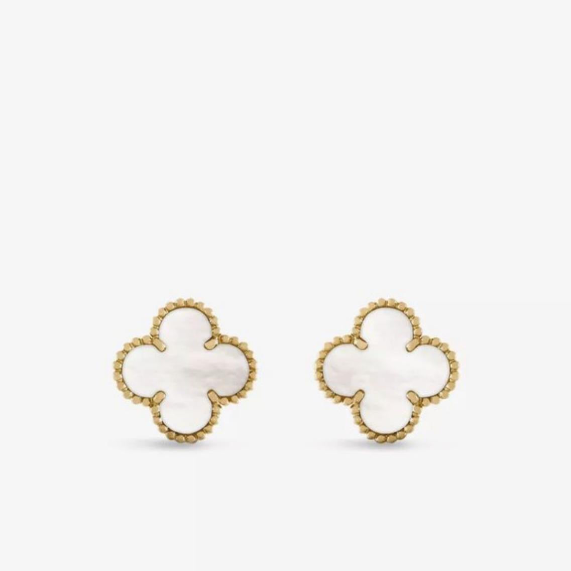 Boucles d'oreilles style Trèfle (Acier inoxydable)