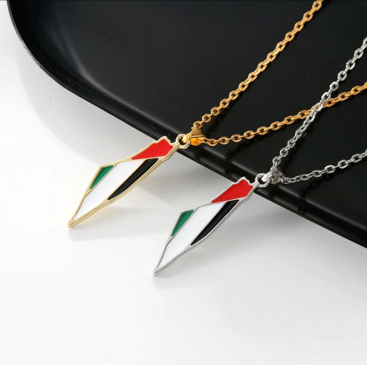 Collier Palestine (Acier inoxydable)