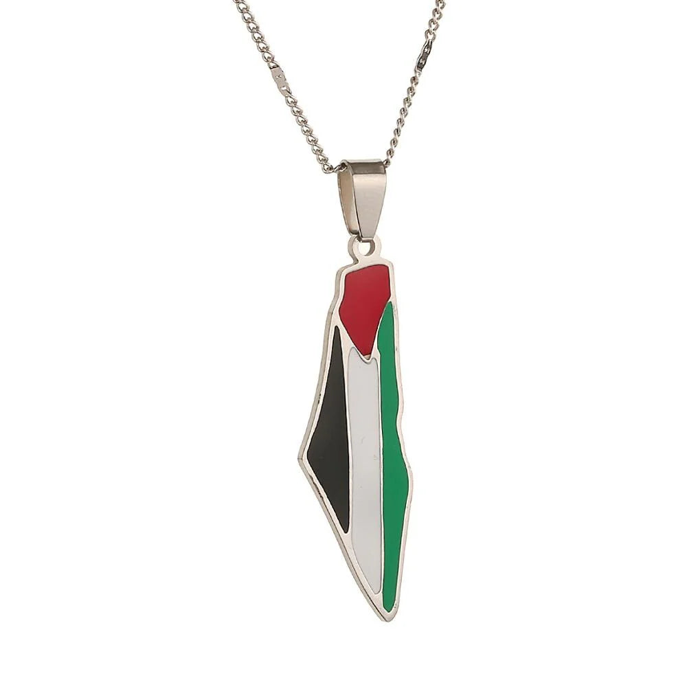 Collier Palestine (Acier inoxydable)