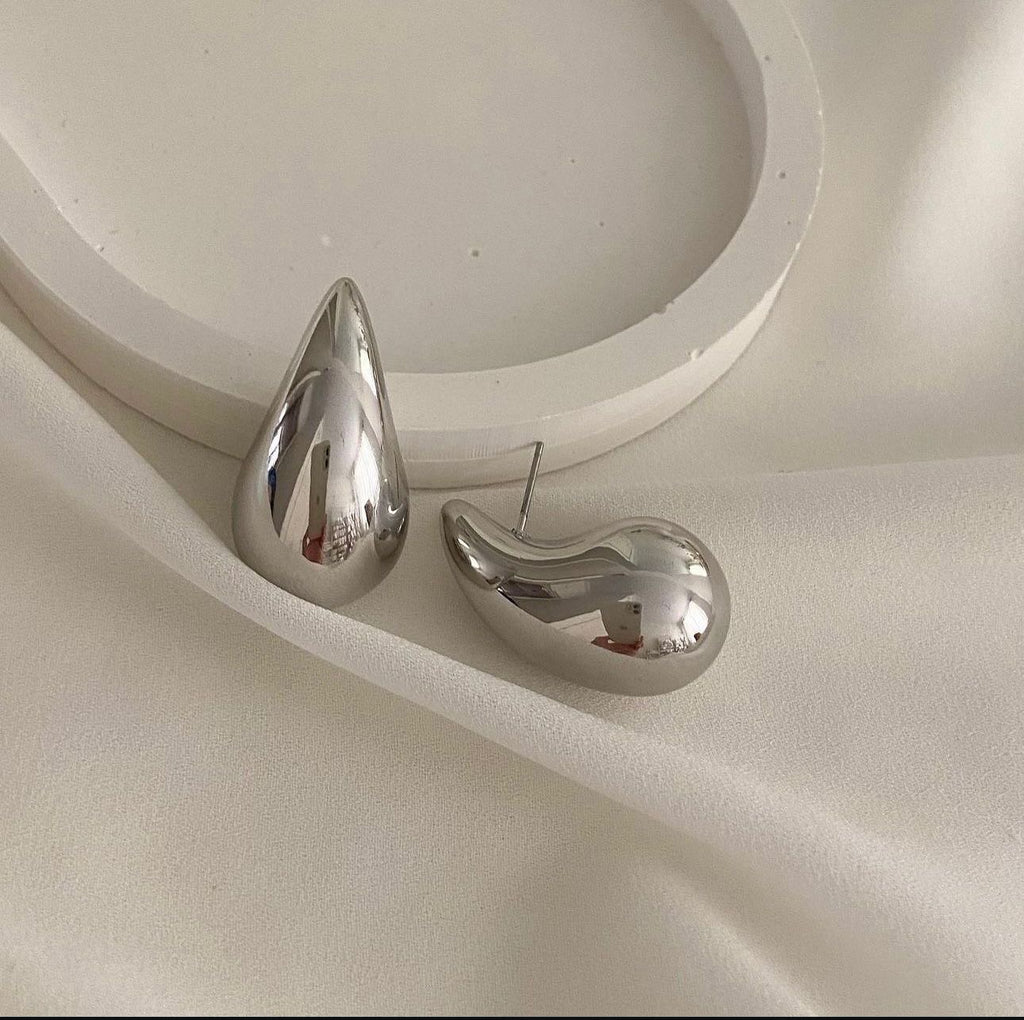 Boucles d'Oreilles style Goutte d'eau (Acier inoxydable)